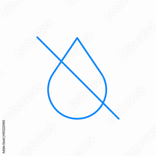 water resistant icon sign vector