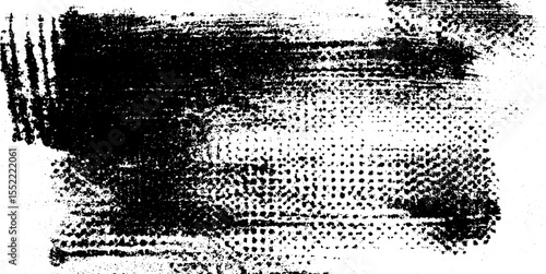 Wallpaper Mural Seamless gritty halftone texture with overlapping distressed effect Torontodigital.ca