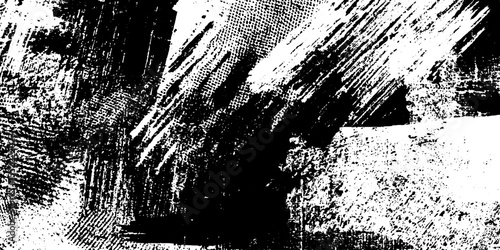 Seamless grunge collage with torn paper fragments for artistic design