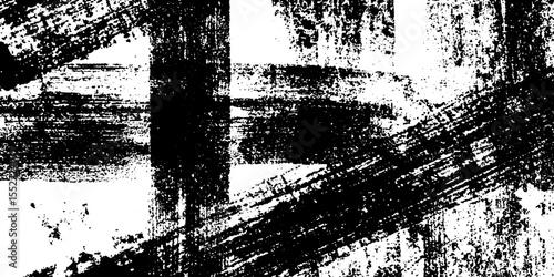 Grungy hand drawn grid pattern with smudges for artistic background and overlay design