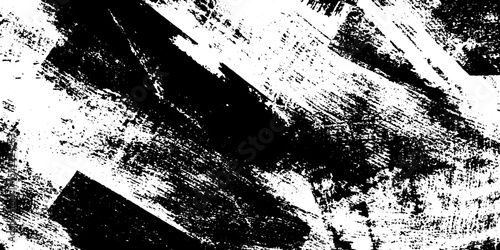 Seamless handwritten zine collage with ink doodles in grunge style for creative design
