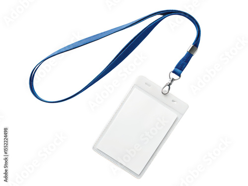 Badge with blue lanyard png ID badge png event pass png name tag png employee badge png plastic badge png office lanyard png transparent background image