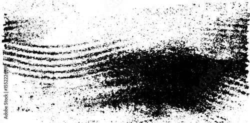 Seamless monochrome grunge pattern with splattered paint texture for artistic backgrounds