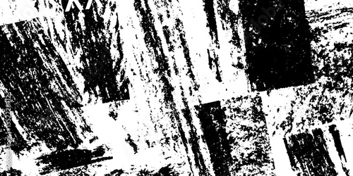 Seamless grunge zine collage with stencil letters for creative design