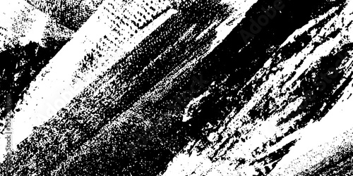 Seamless scratched diagonal lines pattern with rough grunge texture for artistic background