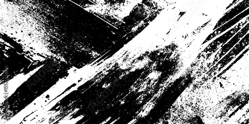 Grunge texture with seamless torn banner and ripped tape edges for creative design