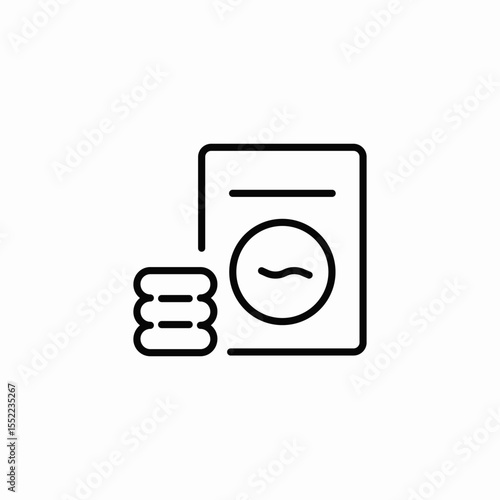 laundry wash icon sign vector