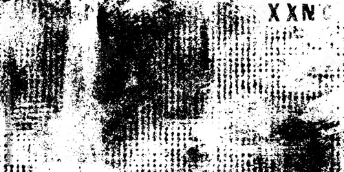 Seamless zine texture with glued paper fragments for creative designs