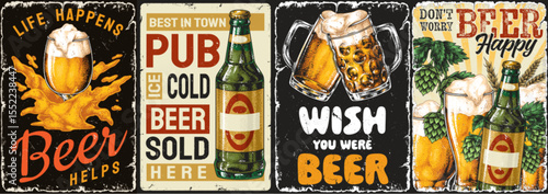 Celebrate with refreshing beer artwork in a pub