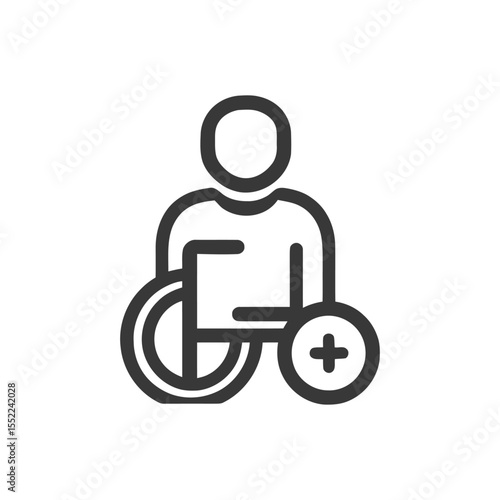 Add User Icon: Simple Line Art for New Profile Creation