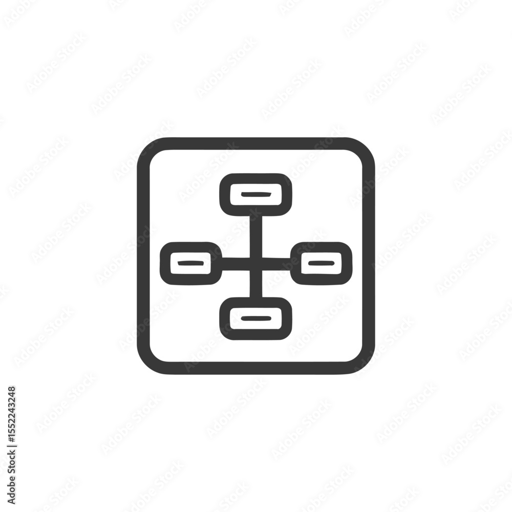 Network Topology Icon: Simple, Bold, and Modern Design for Connectivity Network Topology Icon: Simple, Bold, and Modern Design for Connectivity