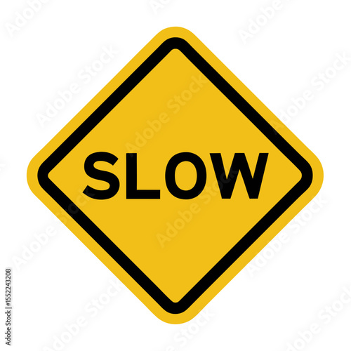 yellow road sign