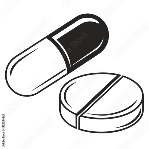 set of pills