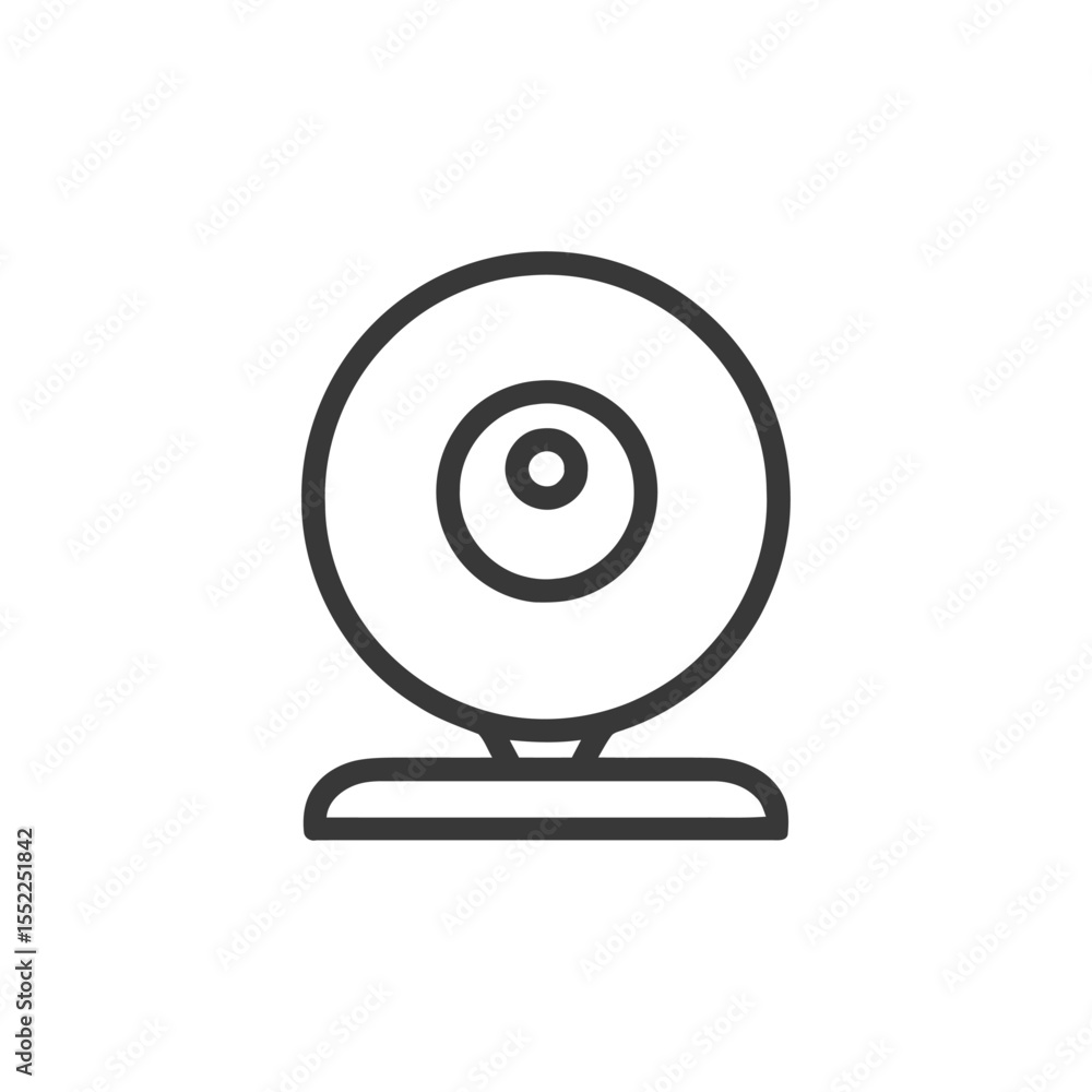 Minimalist Webcam Icon: Modern Technology and Communication Symbol Minimalist Webcam Icon: Modern Technology and Communication Symbol