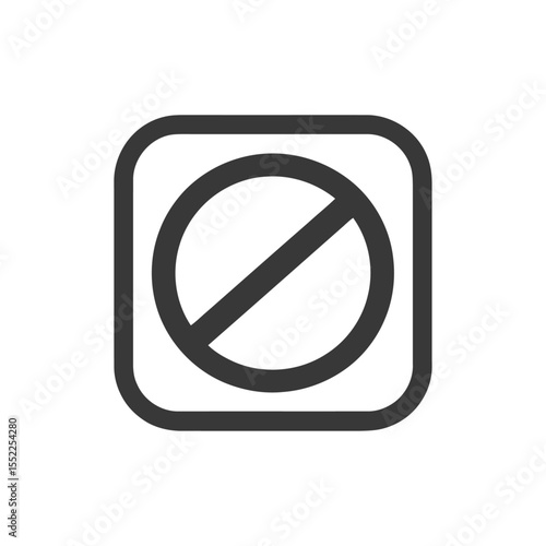 Prohibition Symbol: Bold Black Icon of Restriction and Denial on White Background Free Download Prohibition Symbol: Bold Black Icon of Restriction and Denial on White Background - GFXLoad