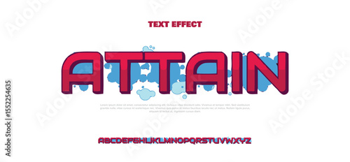 Attain Graffiti font text effect, spray and street text style