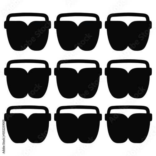 Dental Mouthguard Pattern Protective Oral Shields Illustration