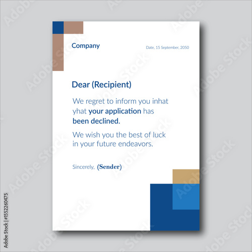 Formal Rejection Letter Template