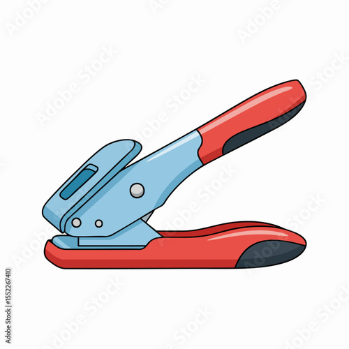Hole puncher vector illustration