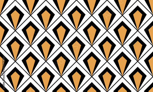 Seamless abstract geometric pattern. Vector Illustration.
