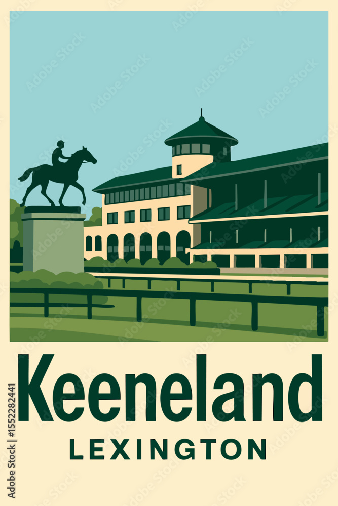 custom made wallpaper toronto digitalLexington's Keeneland Horses and Track Views.eps