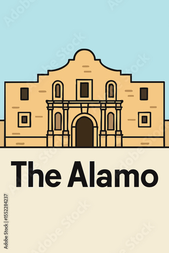Foto The Historic Alamo Facade and Courtyard.eps