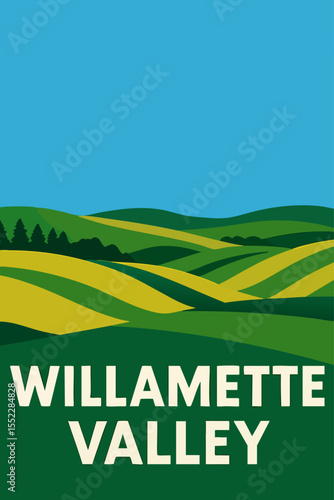 Rolling Hills and Vineyards of Willamette Valley