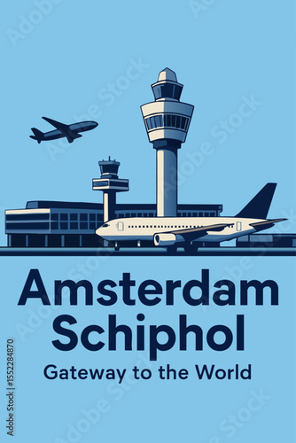 Wallpaper Mural Schiphol Airport and Vibrant Cityscape Torontodigital.ca