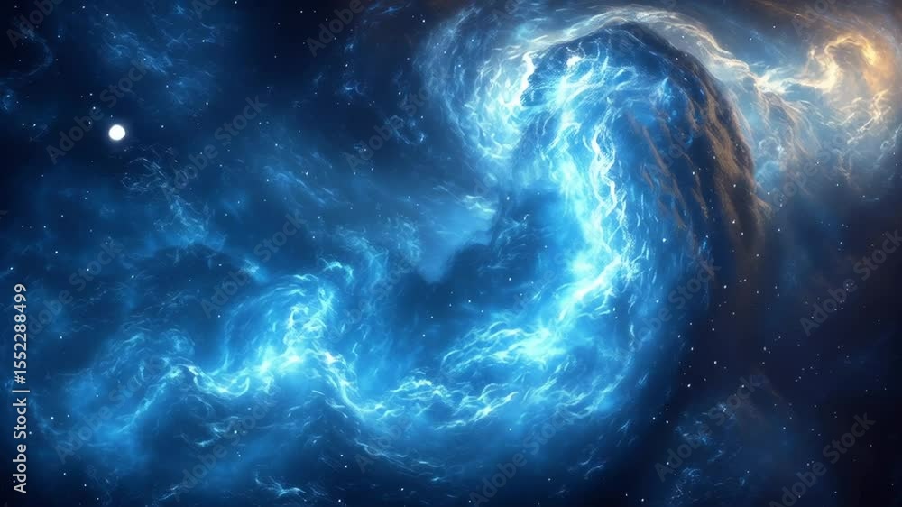 Exploring the Beauty of Cosmic Clouds in Deep Space at Night