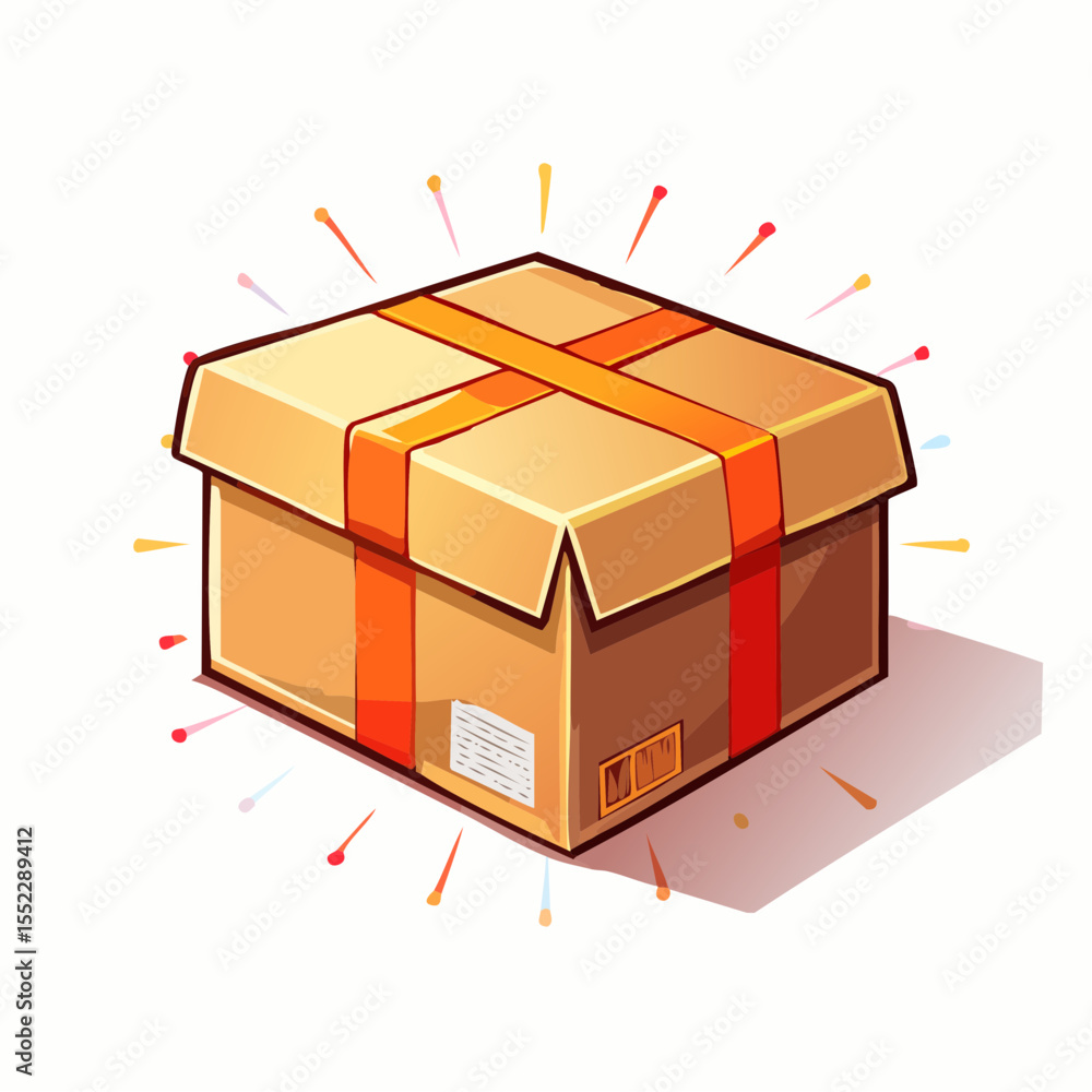 Obraz premium Carton moderne en flat