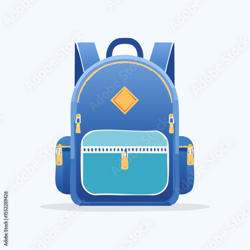 Accessoire de voyage minimaliste bleu pour camping ou école