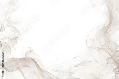 Tableau sur toile Abstract white smoke (fog) texture on transparent background