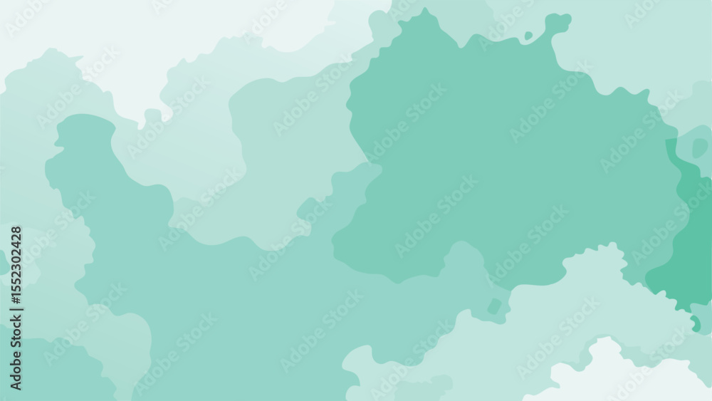 Fototapeta premium Abstract watercolor effect in shades of teal suitable for backgrounds and digital designs