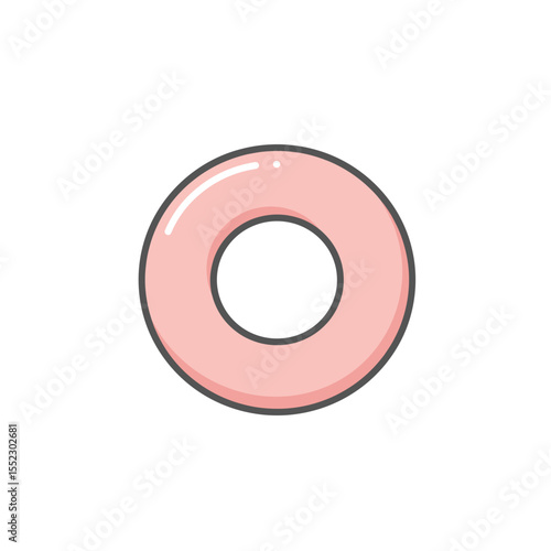 Swimming Float - Minimalist Summer Activities Icon Set