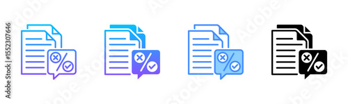 Proofreading Multi Style Icon Set