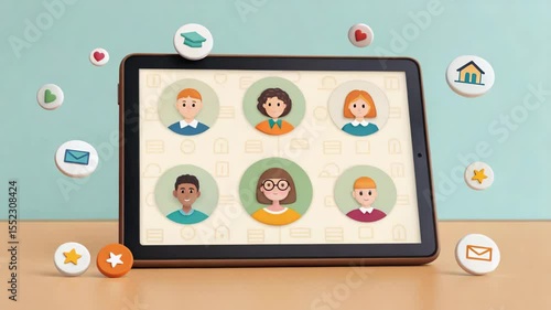 Engaging Online Learning Platform for Remote Cloud Based Education with Interactive Features and Diverse User Profiles