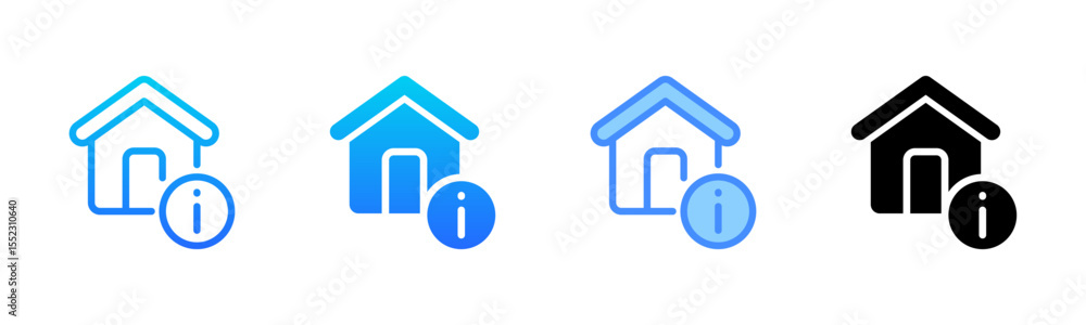 Info Multi Style Icon Set Info Multi Style Icon Set