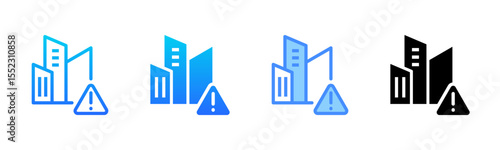Warning Multi Style Icon Set