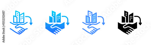 Acquisition Multi Style Icon Set