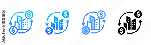 Refinancing Multi Style Icon Set