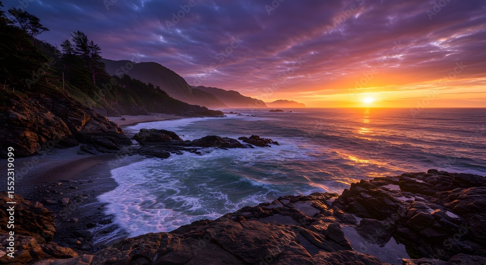 Fototapeta premium sunrise over the sea
