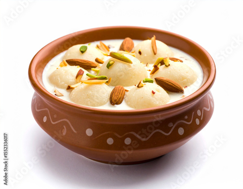 Sweet Bengali Delights: Rasmalai with Nuts