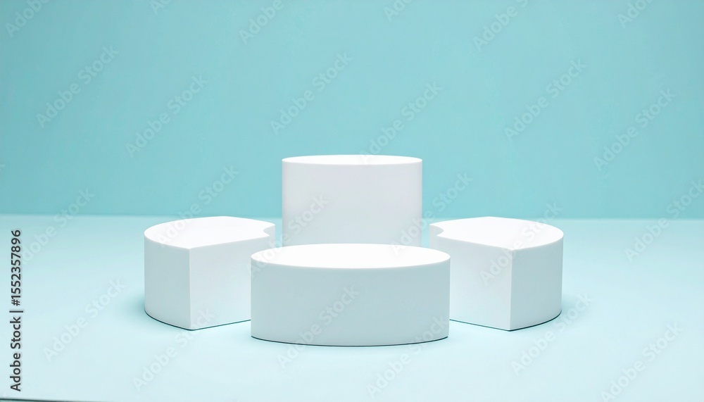 A structure in which multiple 3D chart elements are arranged in a circle and rotated A structure in which multiple 3D chart elements are arranged in a circle and rotated