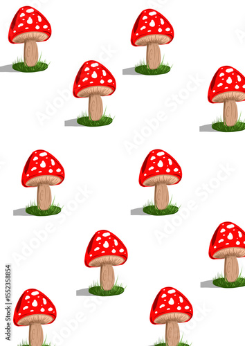 Phone wallpaper mushroom pattern.