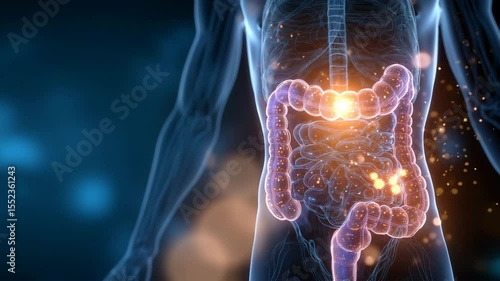 腸内細菌と消化器の3D可視化