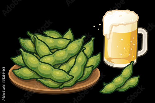 ビールと枝豆のセット