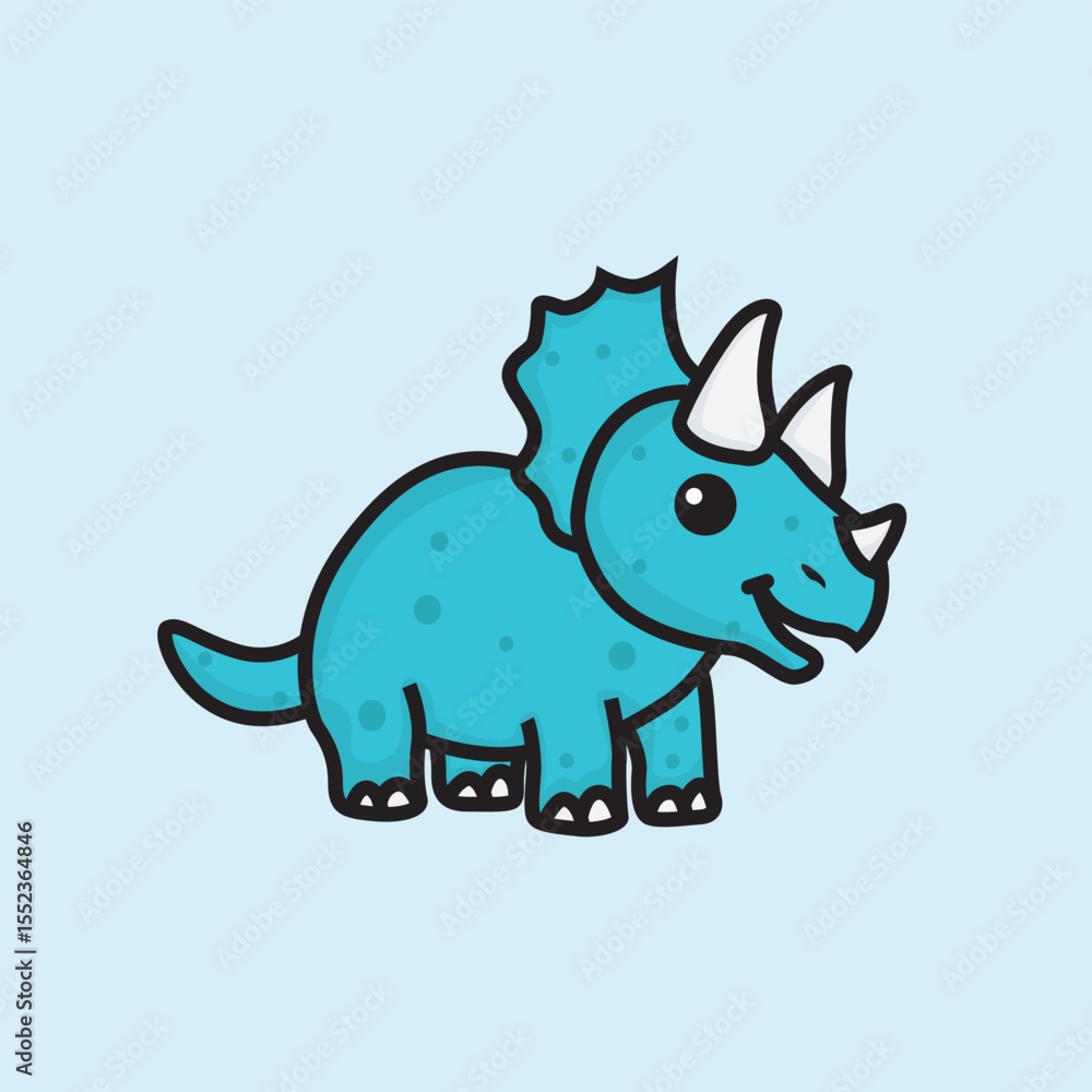 triceratops dinosaur hand drawn style triceratops dinosaur hand drawn style
