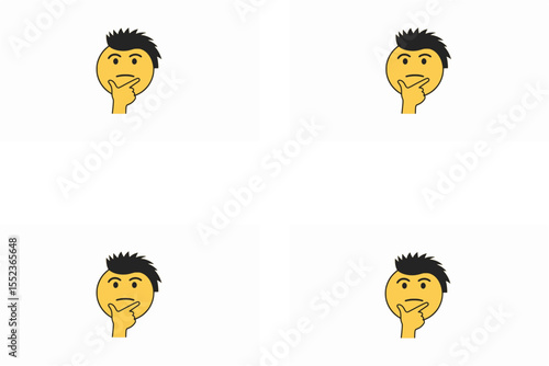 Thinking Emoticon Mullet