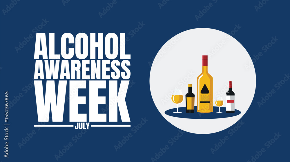 Naklejka premium Alcohol Awareness Week, Start the Conversation During