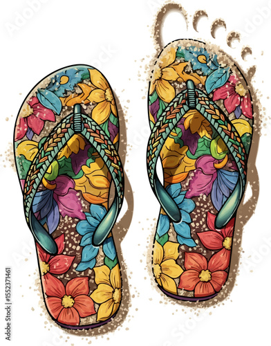 9. Sandy Flip-Flops